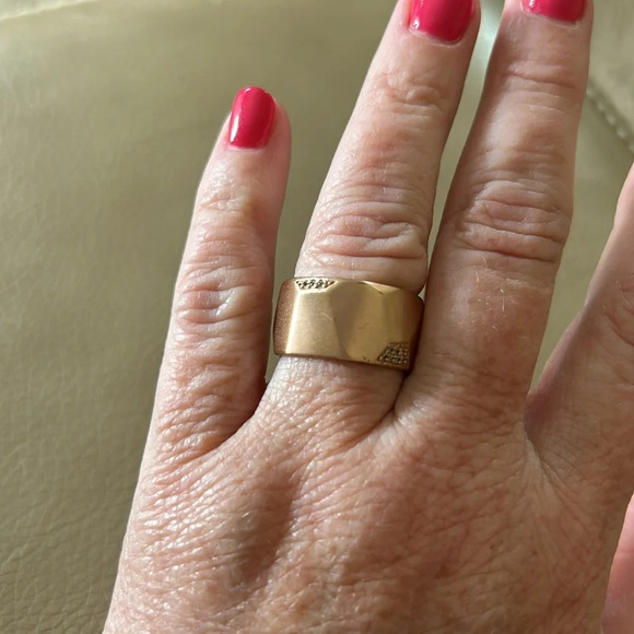 Kendra Scott Rose Gold and CZ Band Ring - Picture 2 of 4